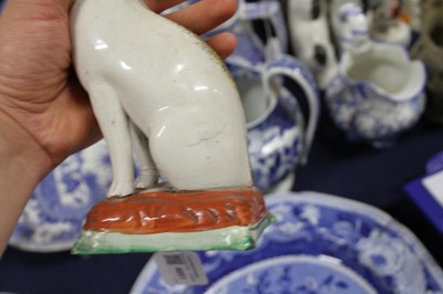 Lot 4051 - A pair of Victorian Staffordshire pearlware...