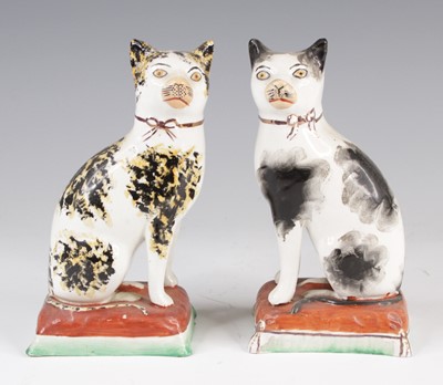 Lot 4050 - A matched pair of Victorian Staffordshire...