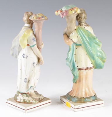 Lot 4064 - A pair of Ralph Wood type Staffordshire...