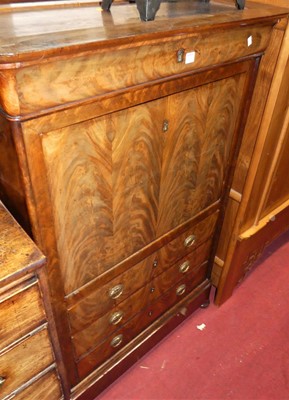 Lot 1325 - A 19th century French flame mahogany...