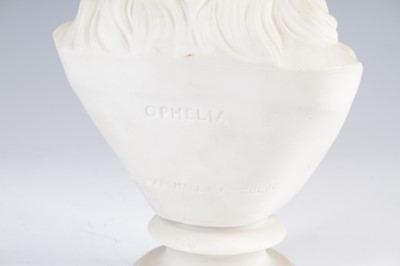 Lot 4073 - A Copeland parian head and shoulder busts of...
