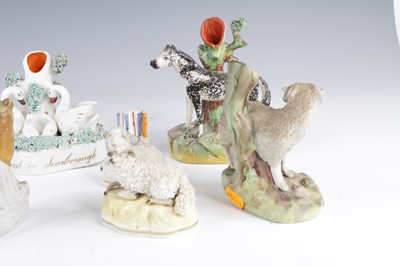 Lot 4062 - A collection of eight Victorian Staffordshire...