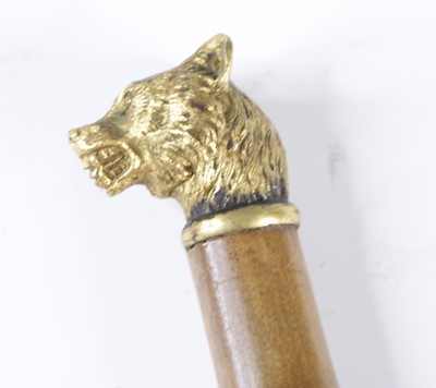 Lot 4193 - A Victorian walking cane, having a bamboo...