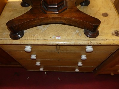 Lot 1468 - A Victorian scrumble finish pine squarefront...