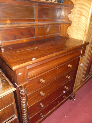 Lot 1471 - A Victorian Scottish mahogany chest of five...