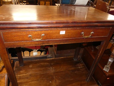 Lot 1472 - A 19th century mahogany fold-over tea table,...