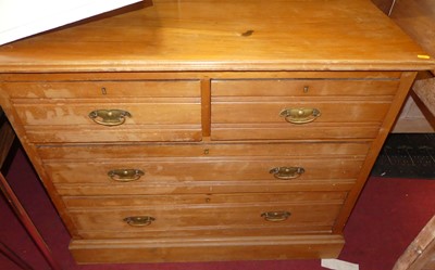 Lot 1495 - An Edwardian satin walnut squarefront chest of...