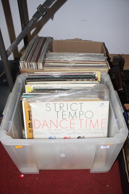 Lot 759 - Two boxes of vintage vinyl records to include...