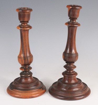 Lot 4183 - A near pair of early 20th century turned...