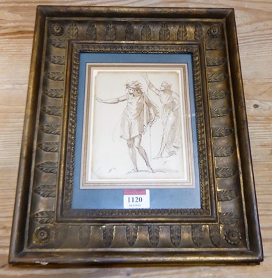 Lot 1120 - Circa 1780 French school - Classical figures,...