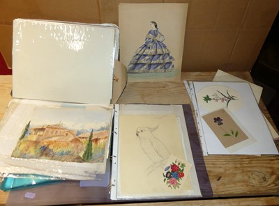 Lot 1141 - Assorted folders containing assorted artists...