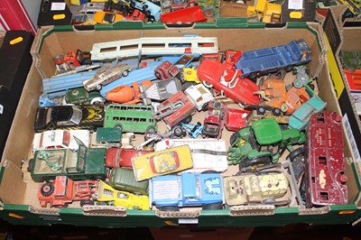 Lot 1519 - 0ne box of mixed playworn diecast vehicles to...