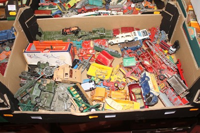 Lot 1521 - One box of vintage playworn diecast vehicles...