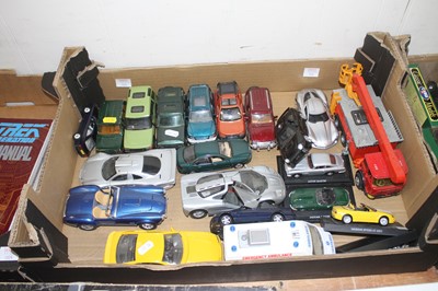 Lot 1526 - One box of collectible diecast cars to include...