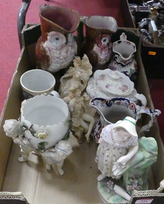 Lot 731 - A box of ceramics to include Masons