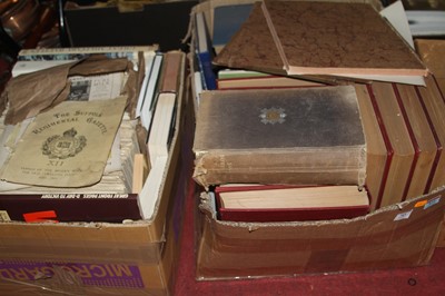 Lot 743 - Two boxes of military books and magazines