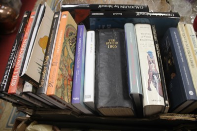 Lot 795 - A box of art books, to include Stuckey,...