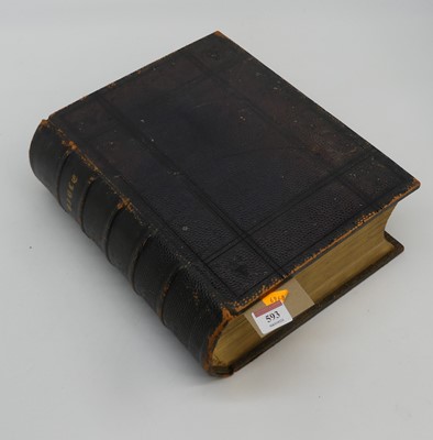 Lot 593 - A Victorian family Bible