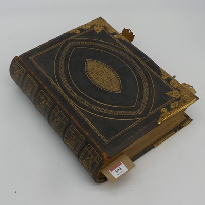 Lot 594 - A Victorian family Bible