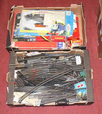 Lot 1544 - Two boxes of Hornby related accessories & track