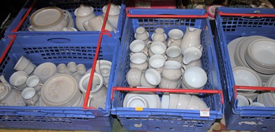 Lot 810 - An extensive Denby Tasmin pattern stoneware...