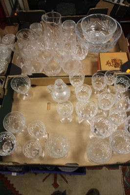 Lot 809 - Two boxes of glassware to include Royal Doulton