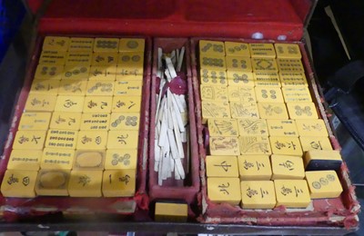 Lot 662 - A late C19th Mahong set