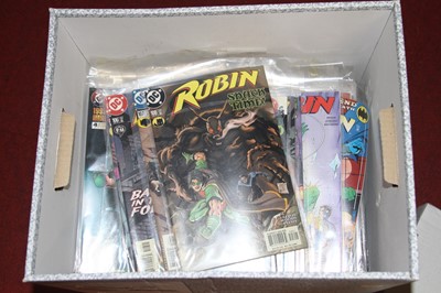 Lot 672 - A collection of DC Marvel comics mainly...