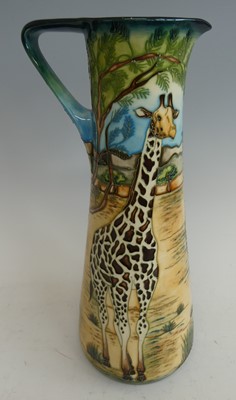 Lot 75 - A large contemporary Moorcroft pottery ewer in...