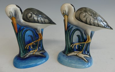 Lot 58 - A pair of contemporary Moorcroft pottery...