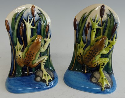 Lot 57 - A pair of contemporary Moorcroft pottery...