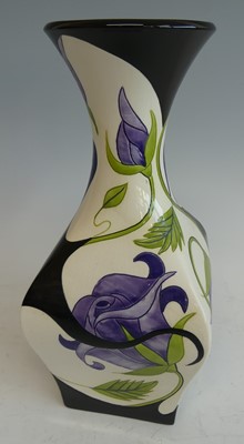 Lot 47 - A Black Ryden pottery vase in the Purple Rose...