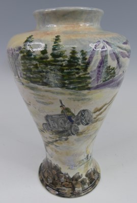 Lot 38 - A Cobridge Stoneware vase in the Langdale...