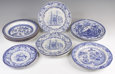 Lot 4026 - A set of four Mason's ironstone blue and white...