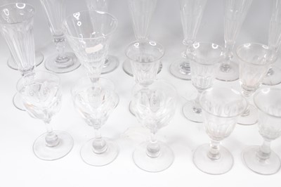 Lot 4097 - A collection of mixed drinking glasses, 19th...