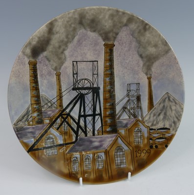 Lot 1 - A Cobridge Stoneware plate in the Sneyd...