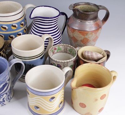Lot 4076 - A collection of mixed teawares, 19th century...
