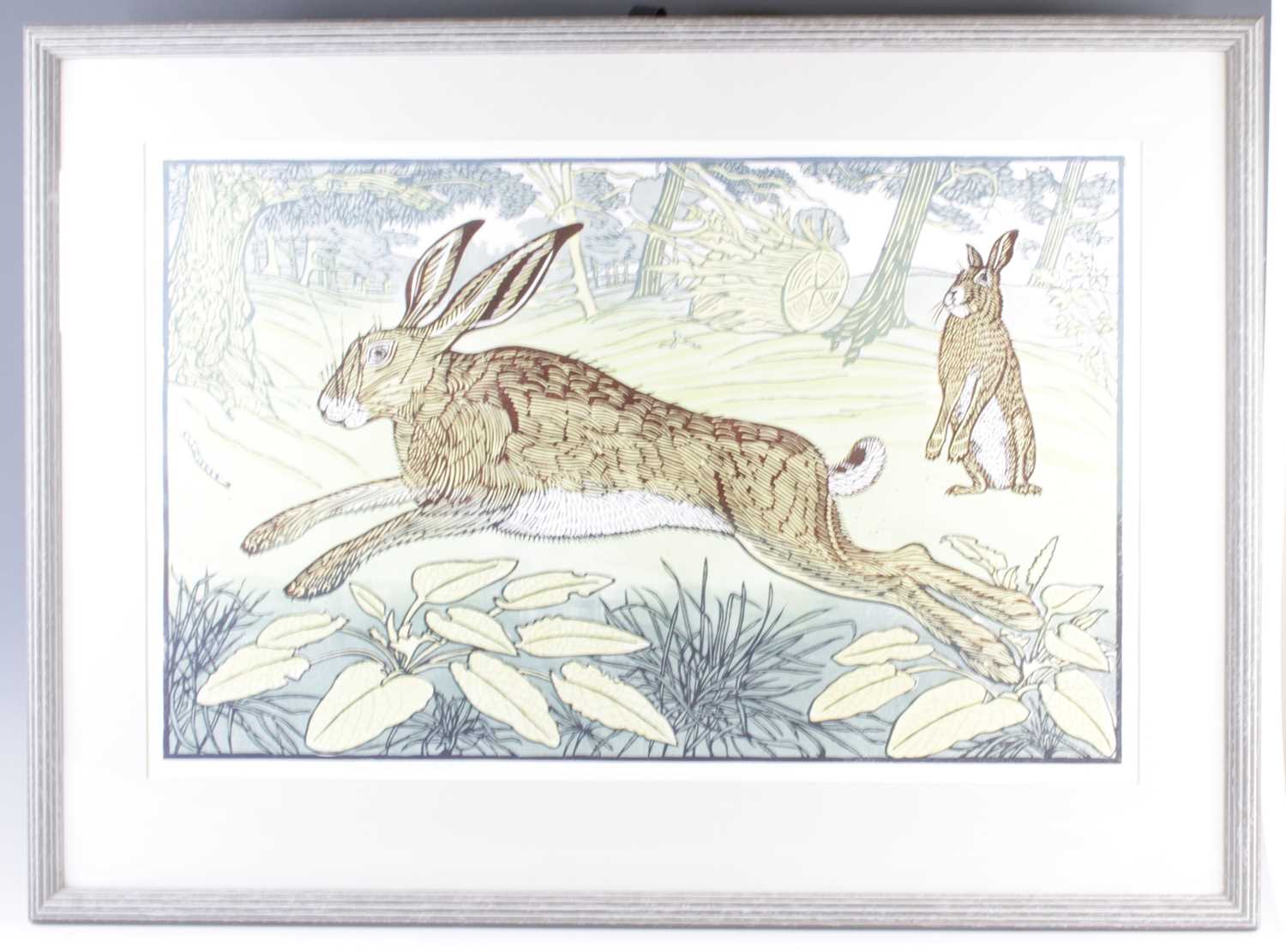 Lot 4347 - Richard Bawden RWS NEAC RE (b.1936) - Hares at...