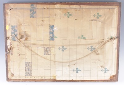 Lot 4293 - A Victorian sailor's woolwork depicting a...