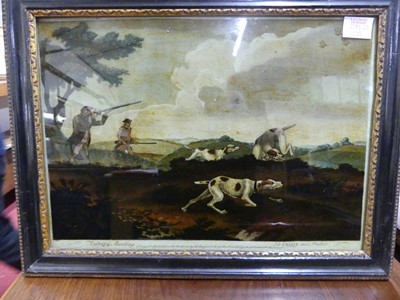Lot 4305 - A George III reverse engraving on glass...