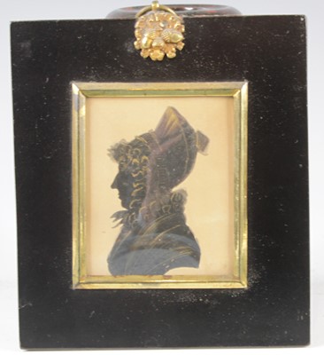 Lot 4263 - An early 19th century profile portrait...