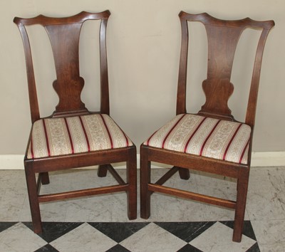 Lot 4476 - A pair of George III provincial mahogany plain...