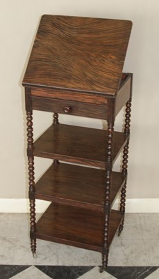 Lot 4402 - A 19th century simulated rosewood four-tier...