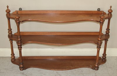 Lot 4488 - A Victorian mahogany serpentine front...