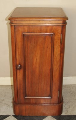 Lot 4391 - A Victorian mahogany round cornered single...