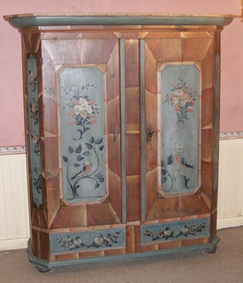 Lot 4450 - A 19th century Scandinavian stained and floral...