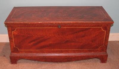 Lot 4395 - A 19th century scrumble-finish pine hinge...