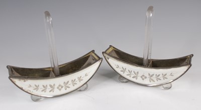 Lot 4172 - A pair of 19th century floral engraved...