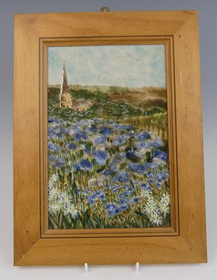 Lot 20 - A Cobridge Stoneware framed plaque in the...