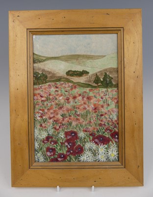 Lot 23 - A Cobridge Stoneware framed plaque in the...